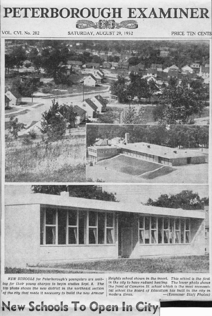 1952 Aug 29 Armour Heights and Cameron Street to open Examiner photos