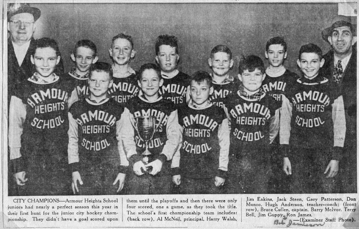 1954 Armour Heights hockey champs Examiner