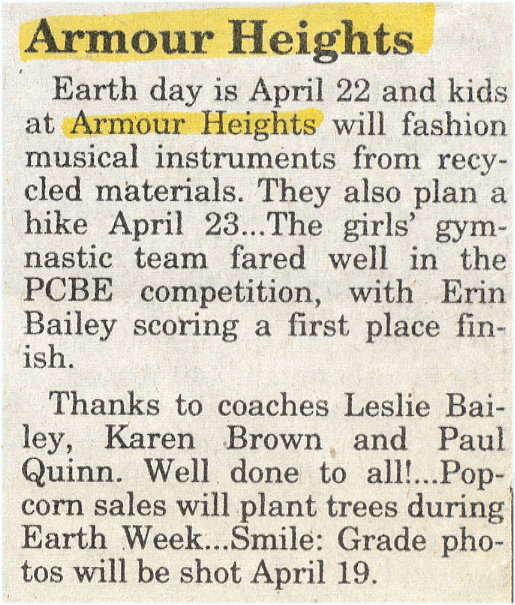 1996 Apr Earth Day