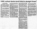 1956 Armour Heights Grade 2-3 Miss Spence article Nov 1985