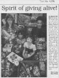 1996 Dec 31 This Week food drive Leanne Simmons Amanda Luagngray Morgan Anderson Craig Gear