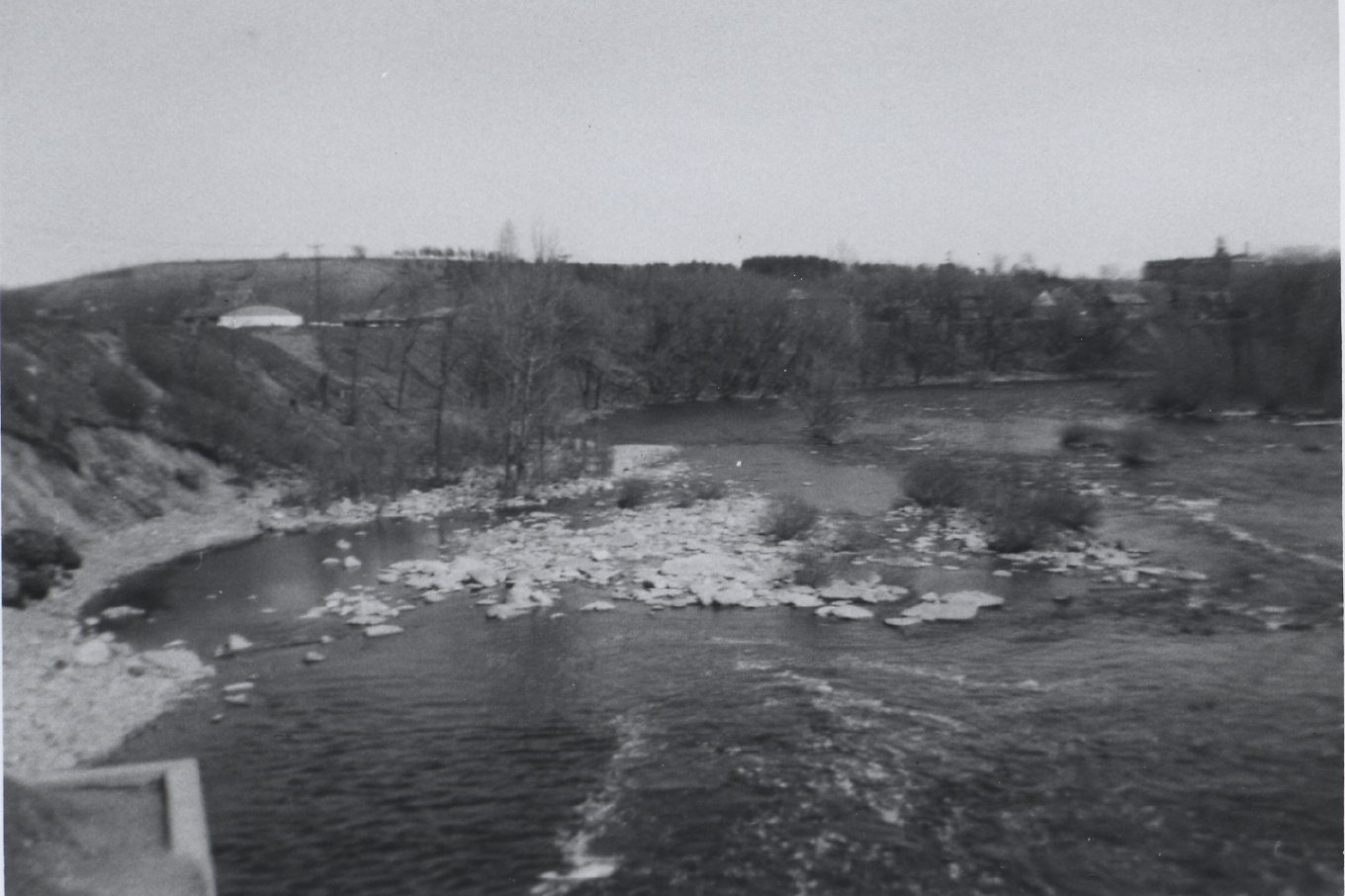 Otonabee River from Quaker Dam c1963