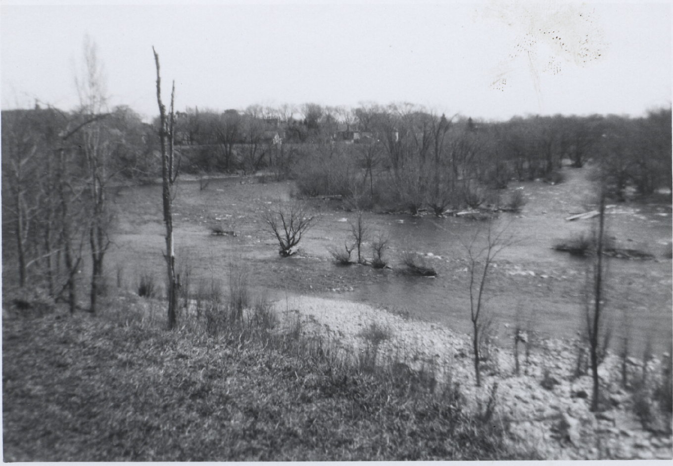 Otonabee River below Quaker Dam c1963