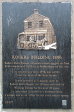 Ashburnham's First Brick Building Plaque