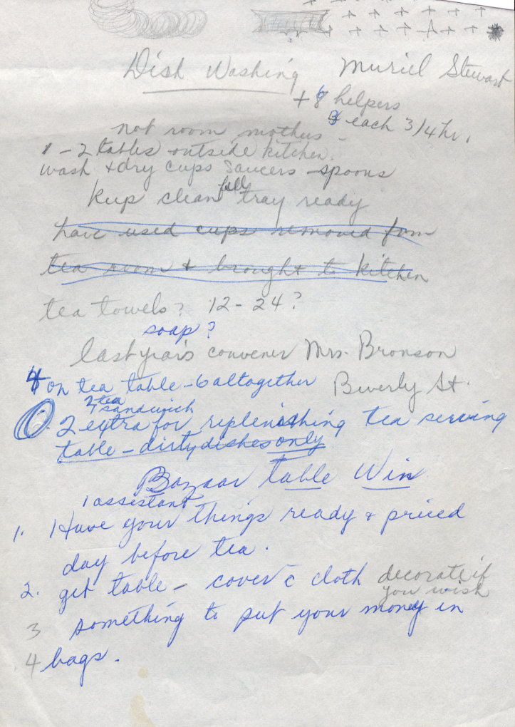 1959 Shamrock Tea March 17 convenor notes p9