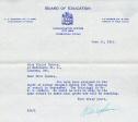 1953 confirmation of employment to Elaine Spence