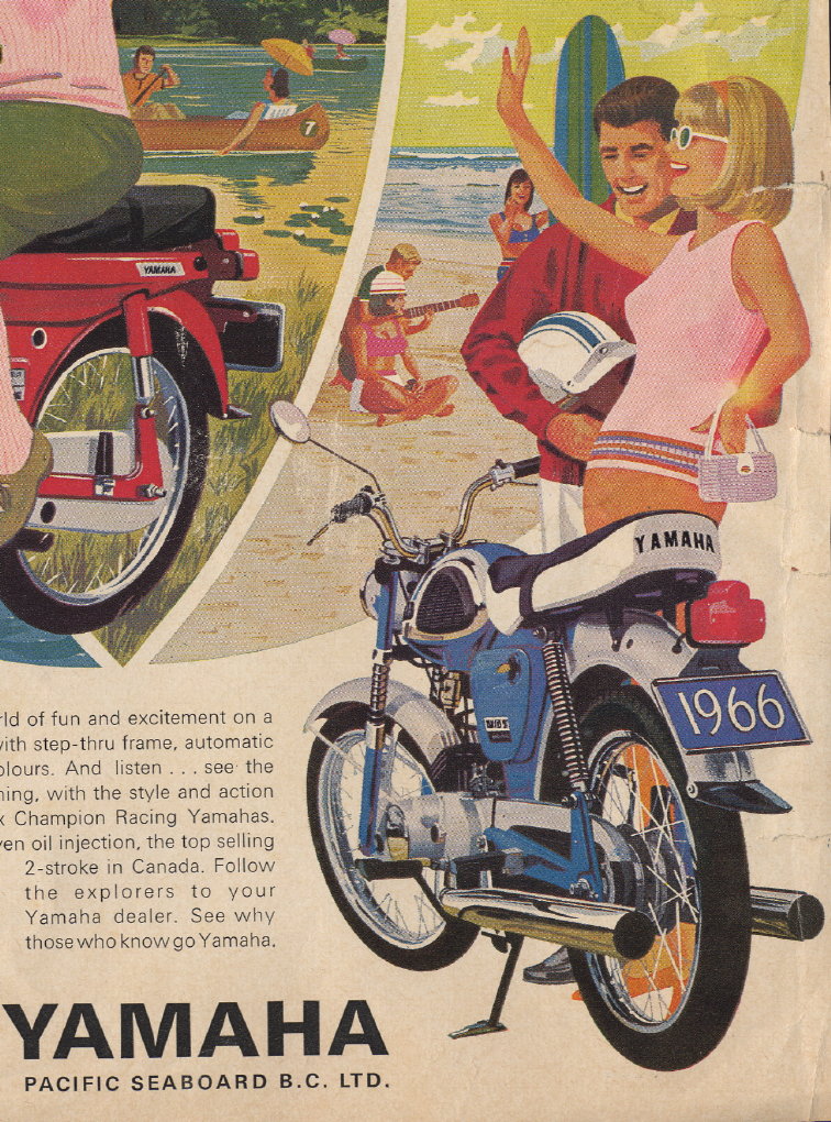 1966 Yamaha blue