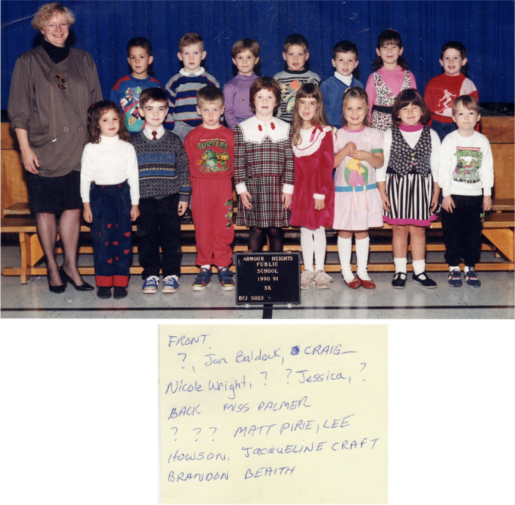 1991 Senior Kindergarten Armour Heights