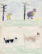 1955 Kindergarten work by Alice Lee inside country diary