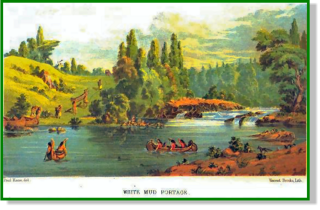 Portage at White Mud by Paul Kane